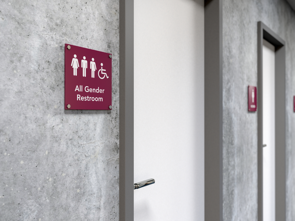 gender neutral bathrooms can be an indicator of an inclusive space